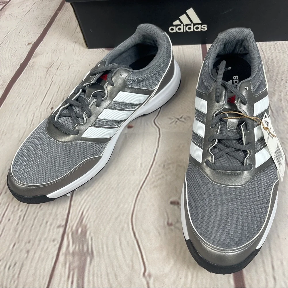 ADIDAS NEW Tech Response 2.0 EE9123 men’s silver grey white golf shoes size 10.5 - Picture 7 of 11